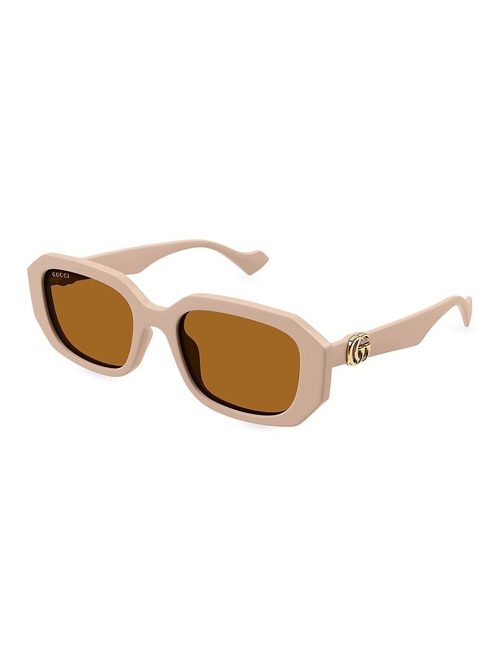 Womens GG Generation Light 54MM Rectangular Sunglasses Product Image