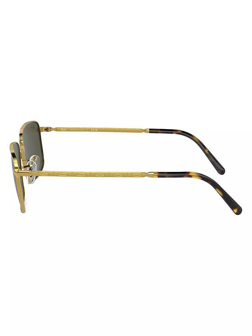 Mens 57MM Rectangular Sunglasses Product Image
