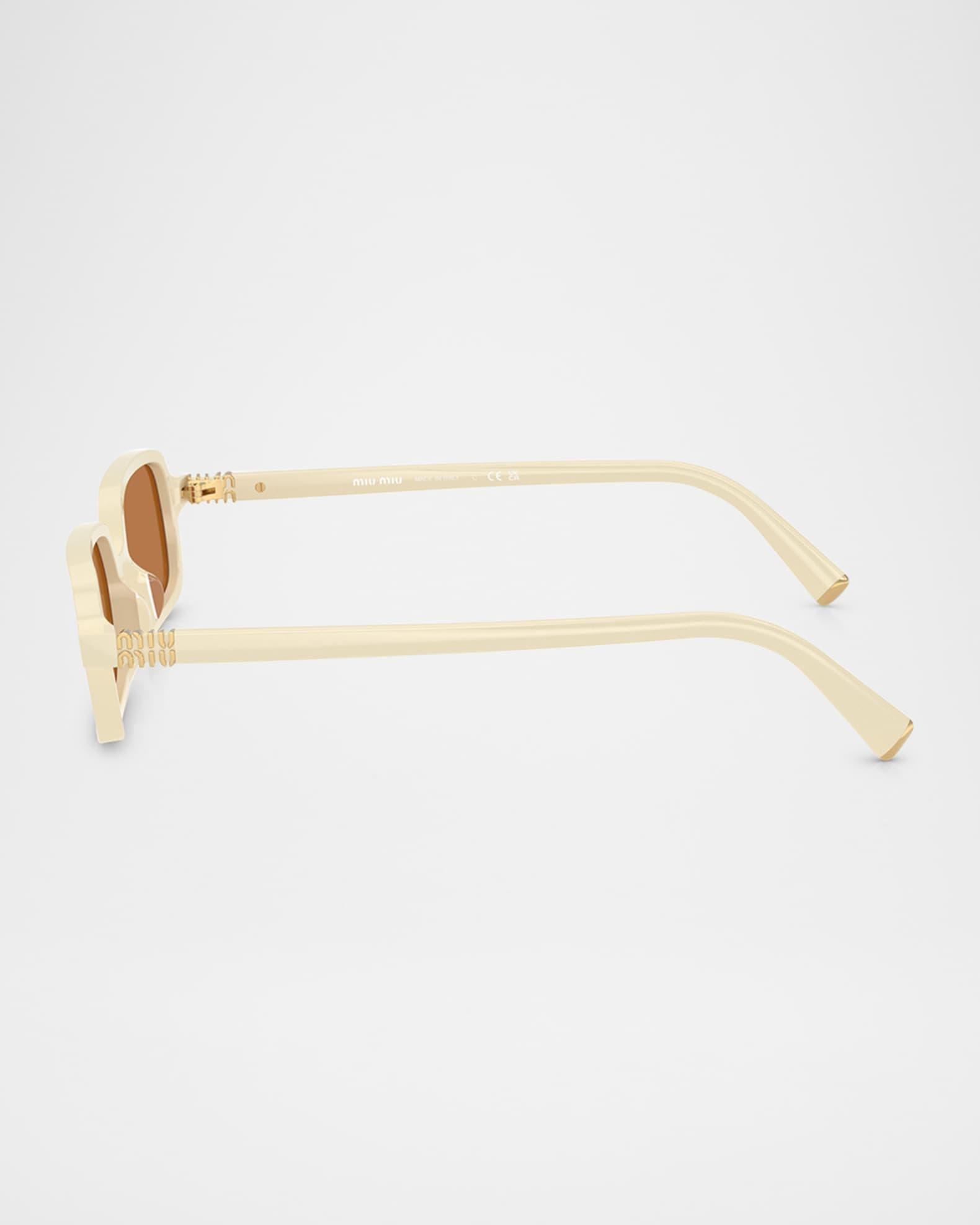 MU 11ZSF Acetate Rectangular Sunglasses Product Image