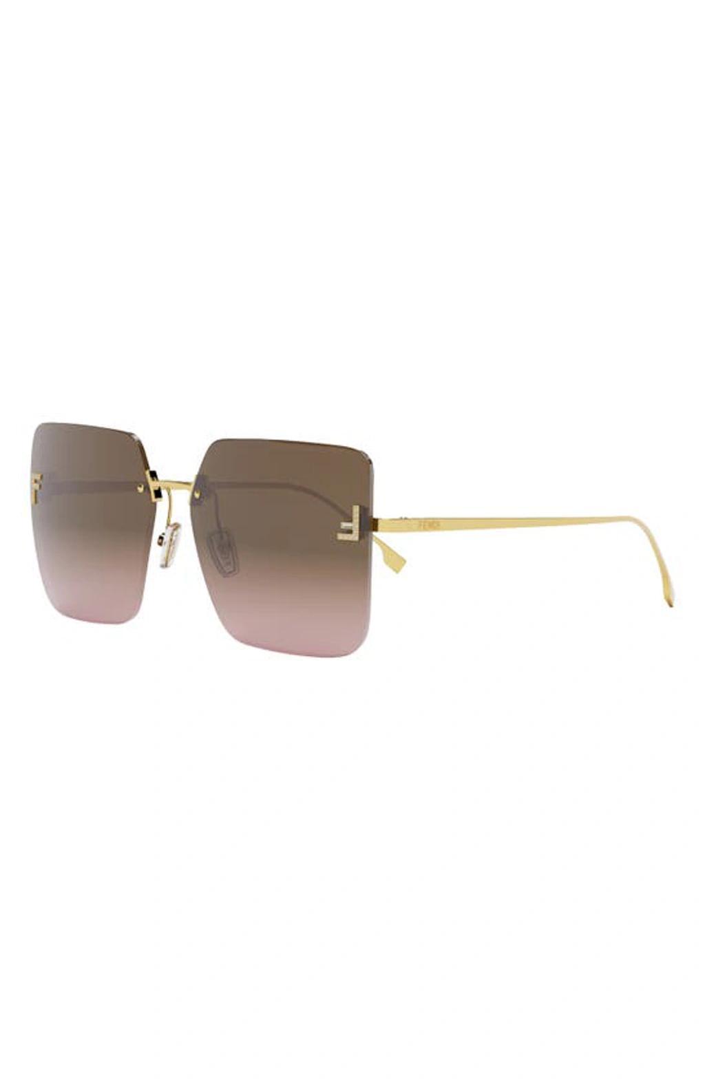 Fendi Rimless Square Sunglasses, 59mm Product Image