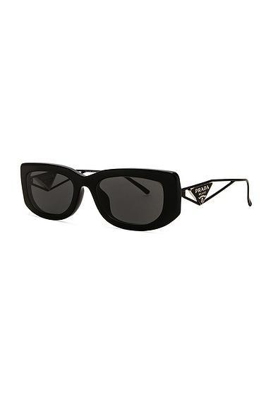 PRADA Rectangle Sunglasses In Black Product Image