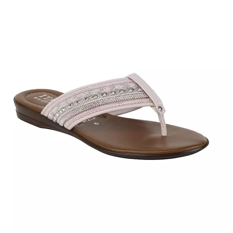 Italian Shoemakers Zali Women's Thong Sandals, Size: 5, Blush Product Image