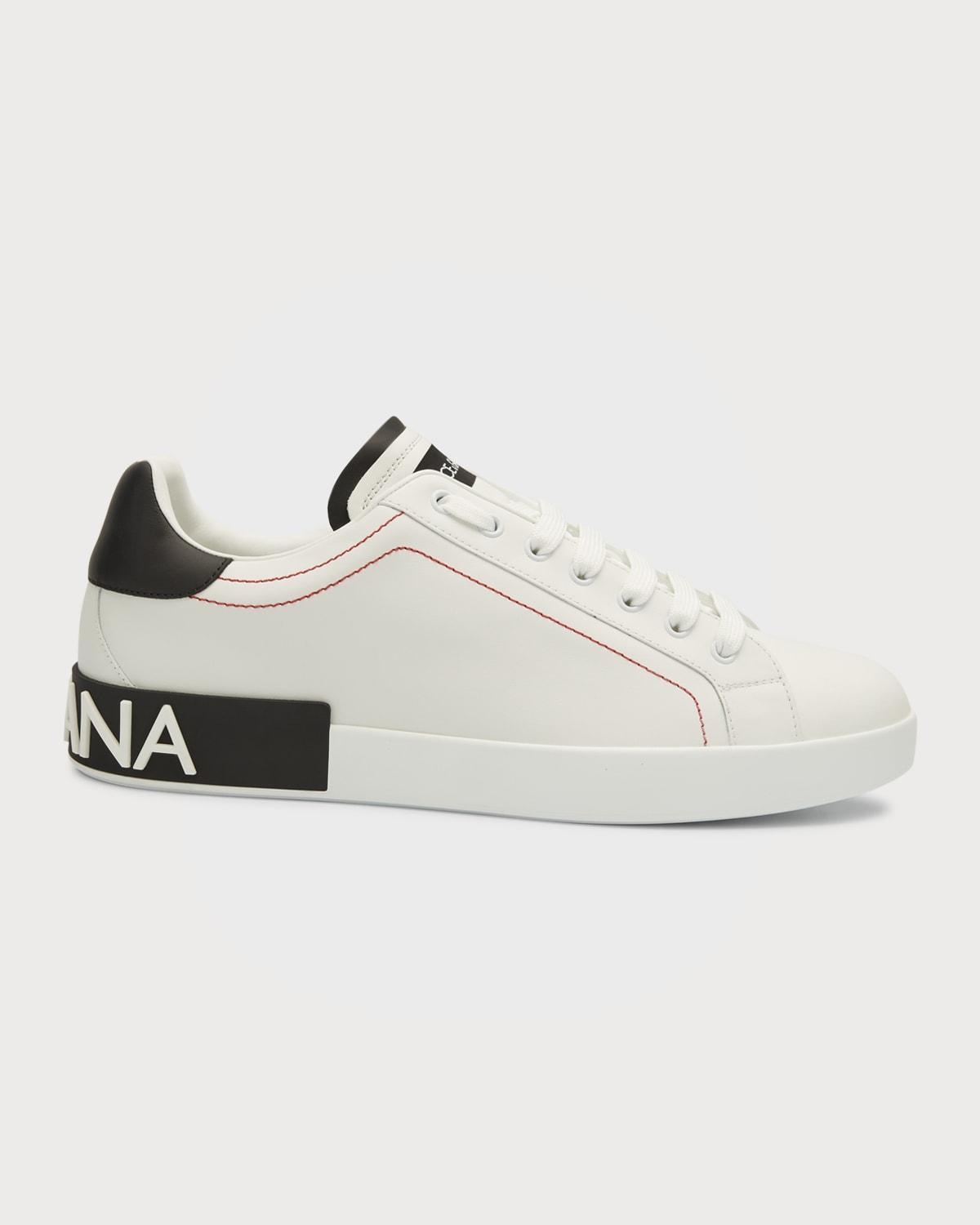 Mens Portofino Two-Tone Leather Sneakers Product Image