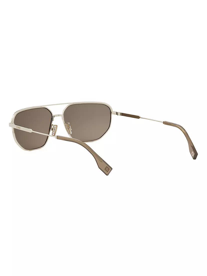 Fendi Travel 61MM Rectangular Sunglasses Product Image