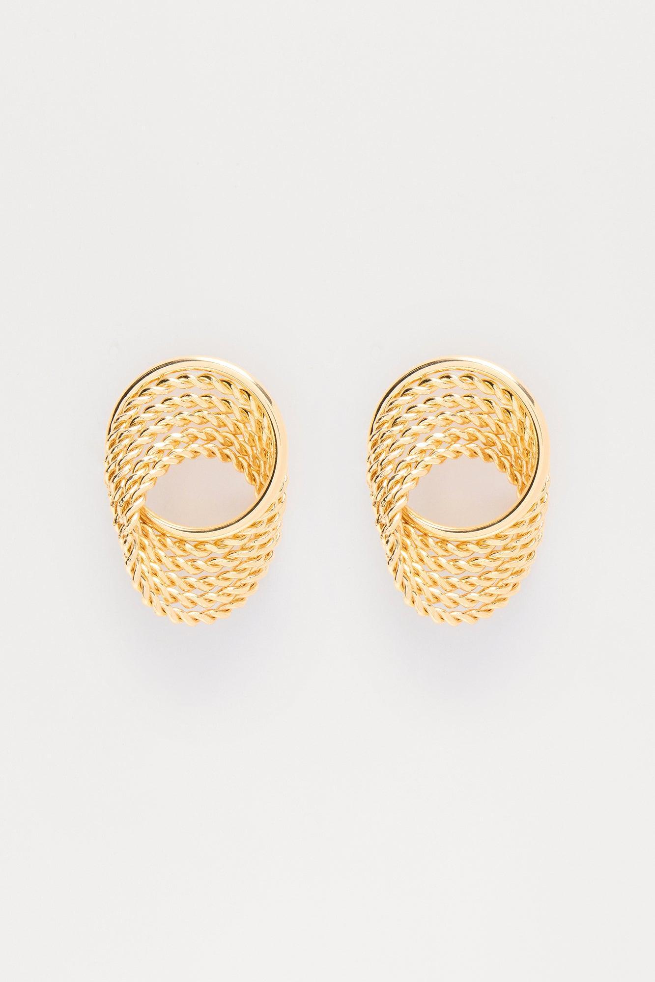 Timeless Circle Hoop Earrings - Gold Female Product Image