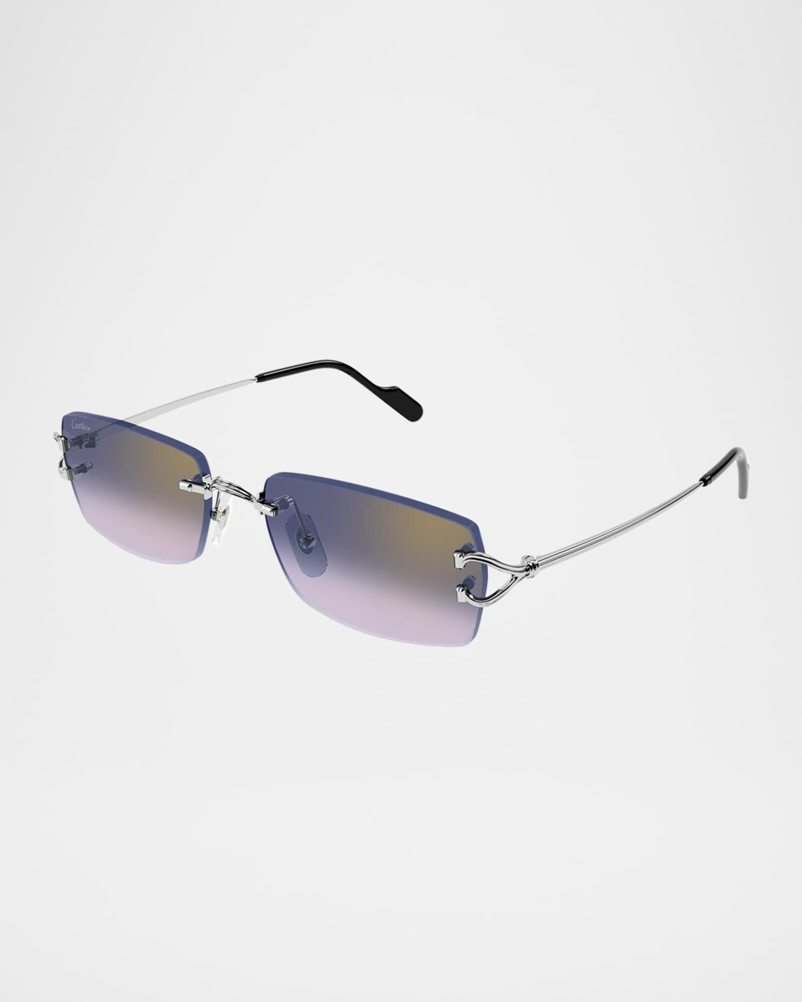 Men's CT0550SM Metal Rectangle Sunglasses Product Image