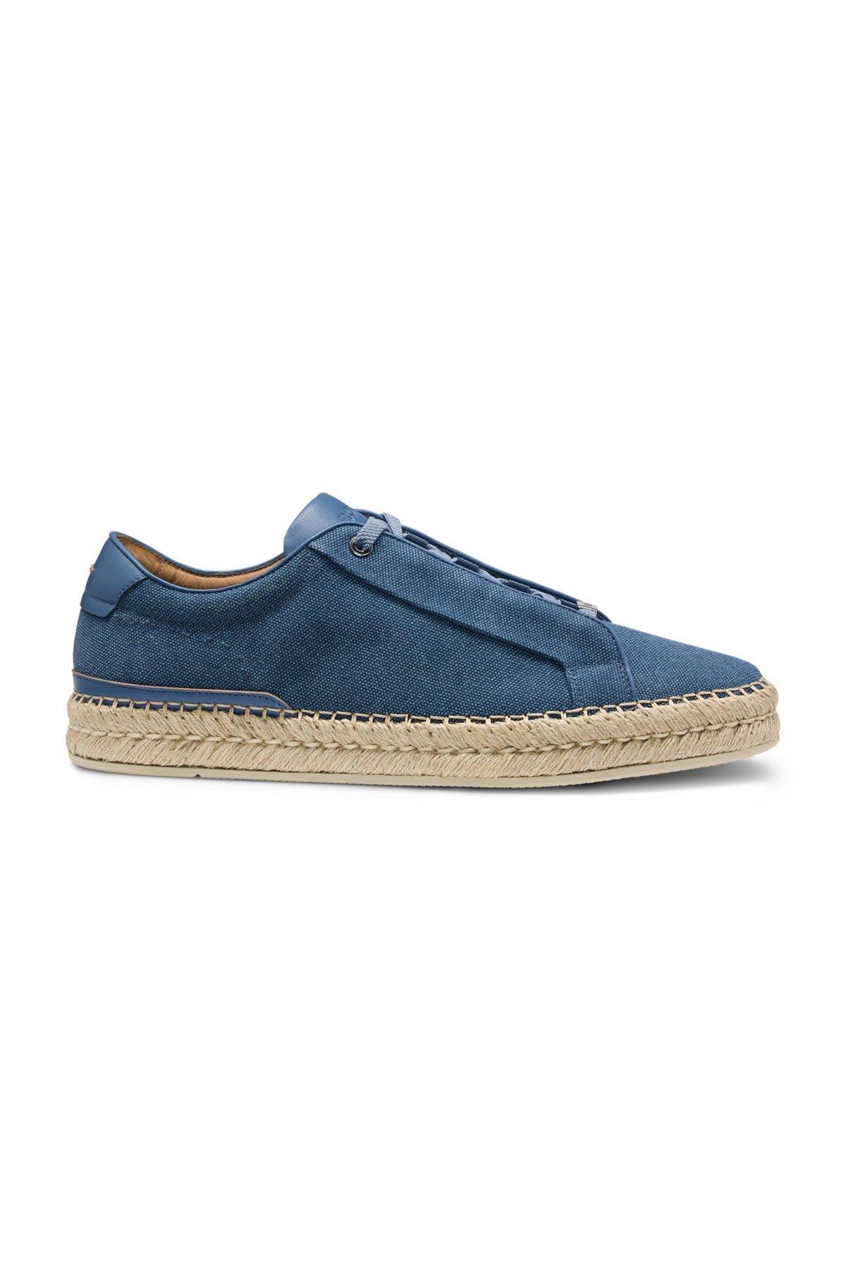 BOSS - Gary EXTRALIGHT sneakers with hidden laces - Blue Product Image
