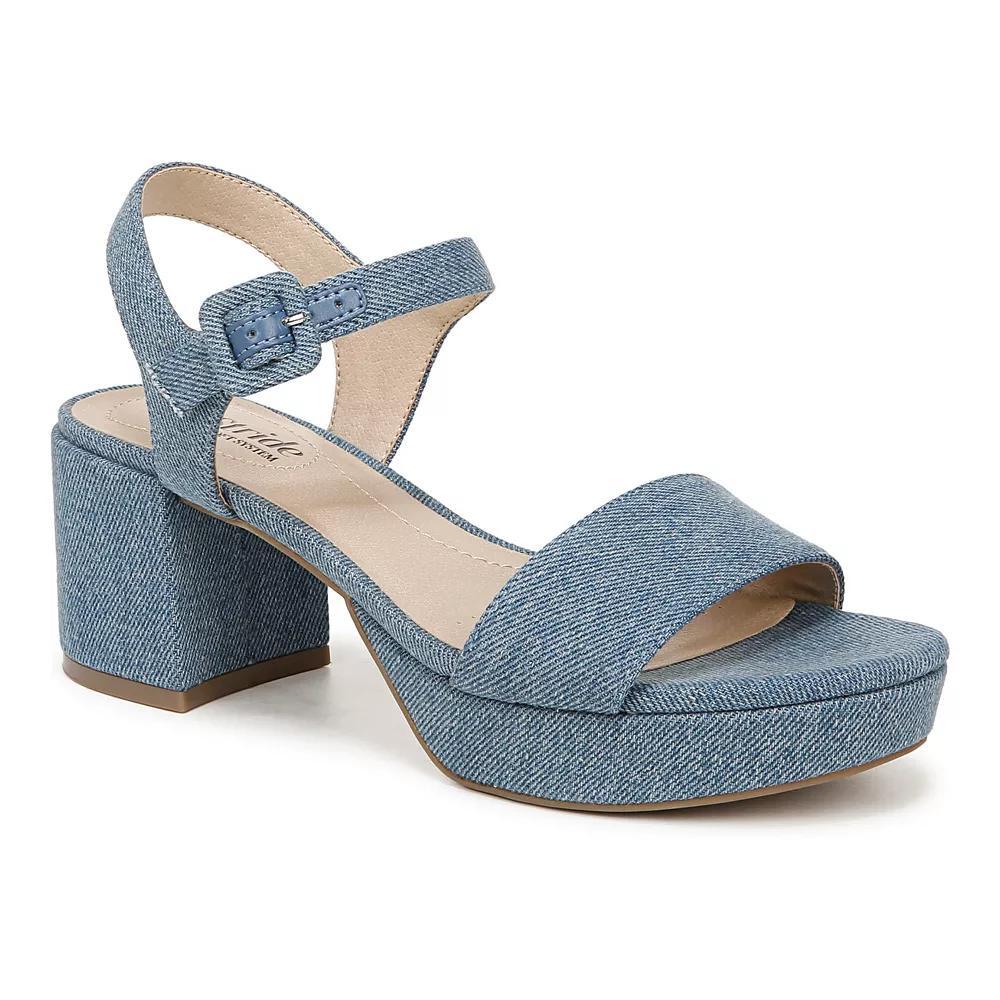 LifeStride Rhythmn Womens Platform Heels Blue Blue Product Image