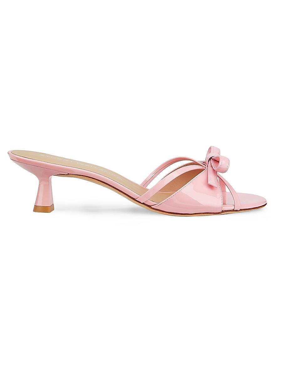 Tracey Denim Crisscross Kitten Slide Sandals Product Image
