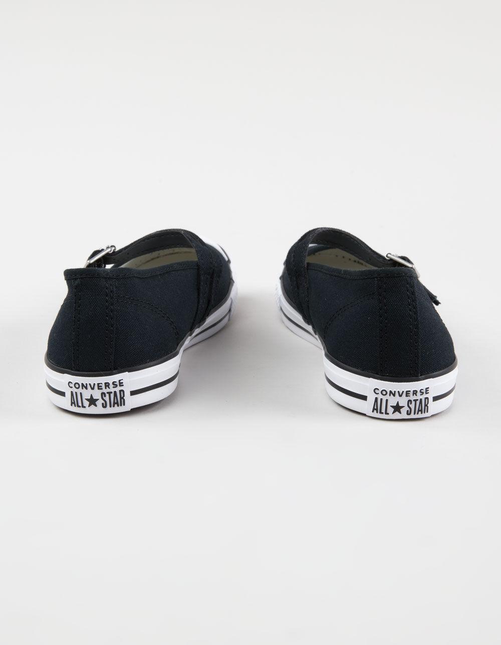 CONVERSE Chuck Taylor All Star Dainty Mary Jane Womens Shoes - BLK/WHT Product Image