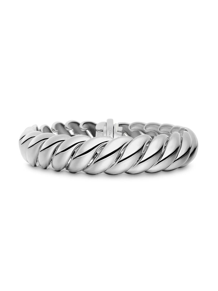 David Yurman Sterling Silver Sculpted Cable Link Bracelet Product Image
