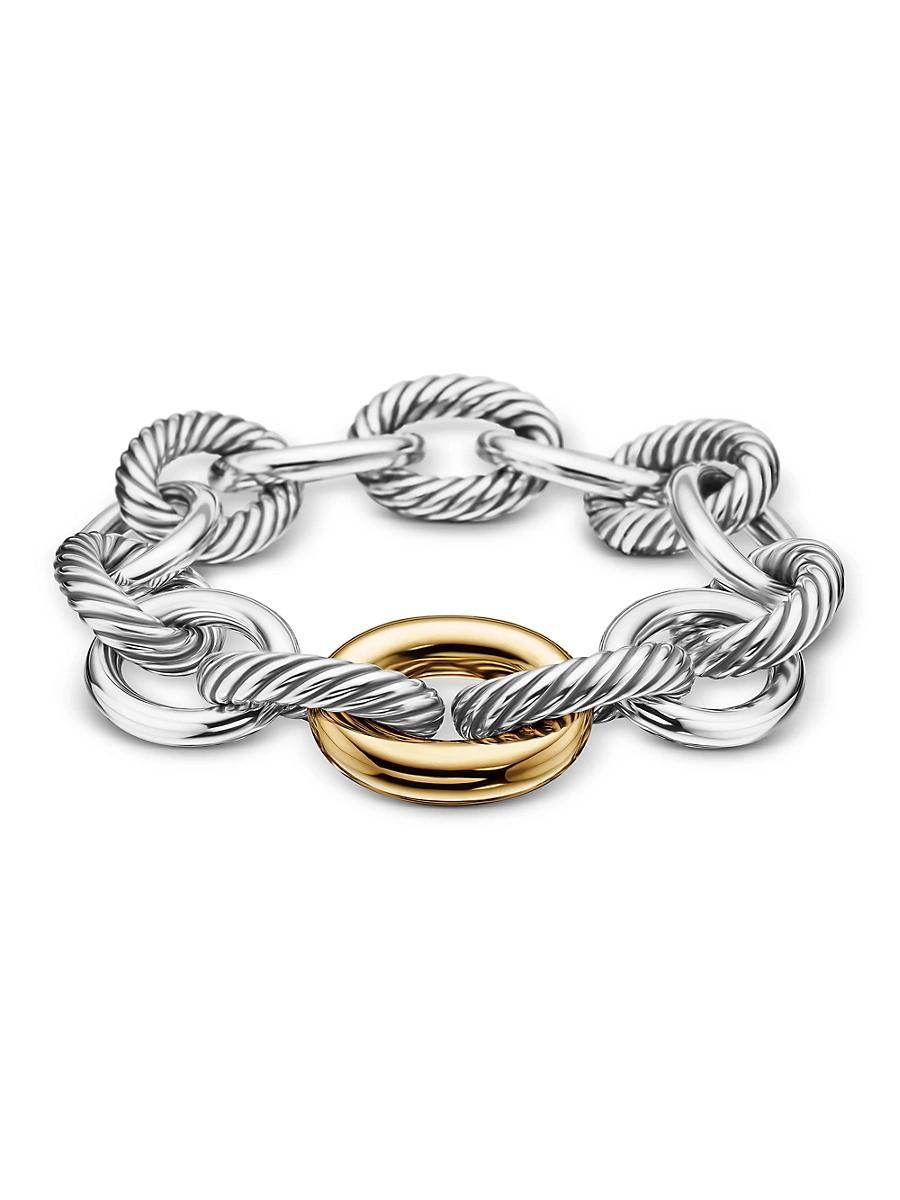 David Yurman Oval Chain Extra-Large Link Bracelet with Gold Product Image