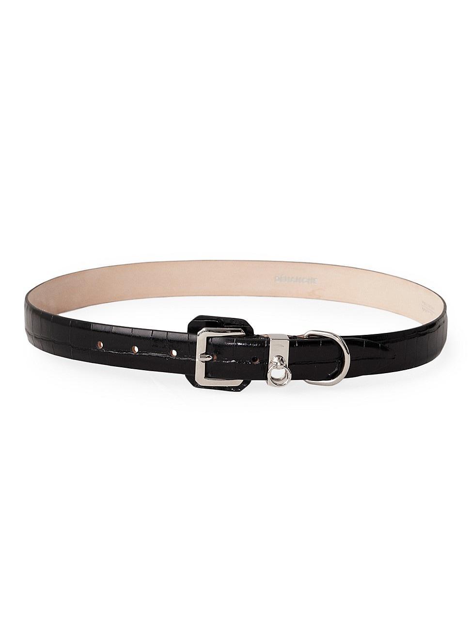 Womens Jolinard Croc-Embossed Leather Belt Product Image