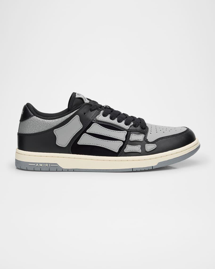Mens Skel Low-Top Two-Tone Leather Sneakers Product Image