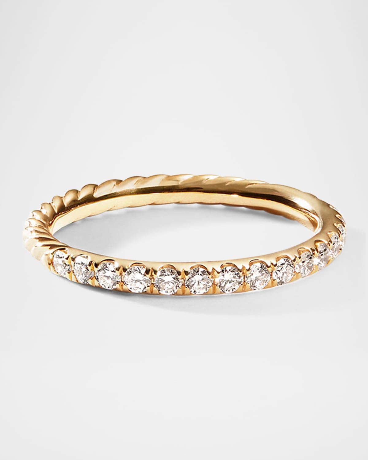 David Yurman 18K White Gold Collectibles Diamond Pave Band Product Image