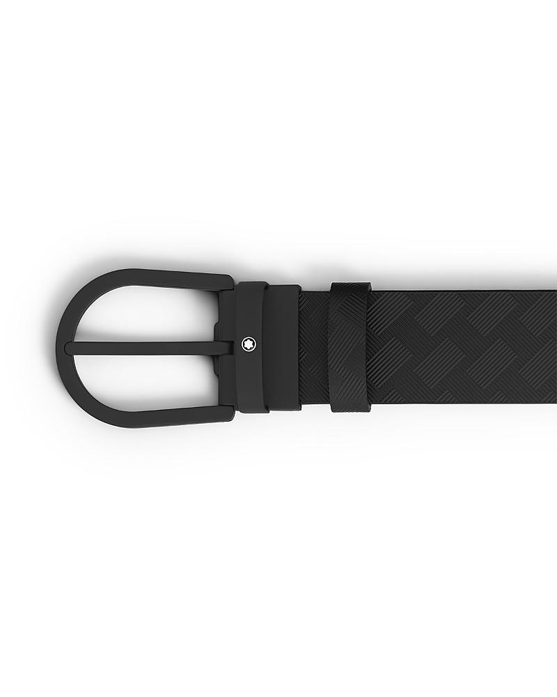 Mens Horseshoe Buckle Cut-to-Size Leather Belt Product Image