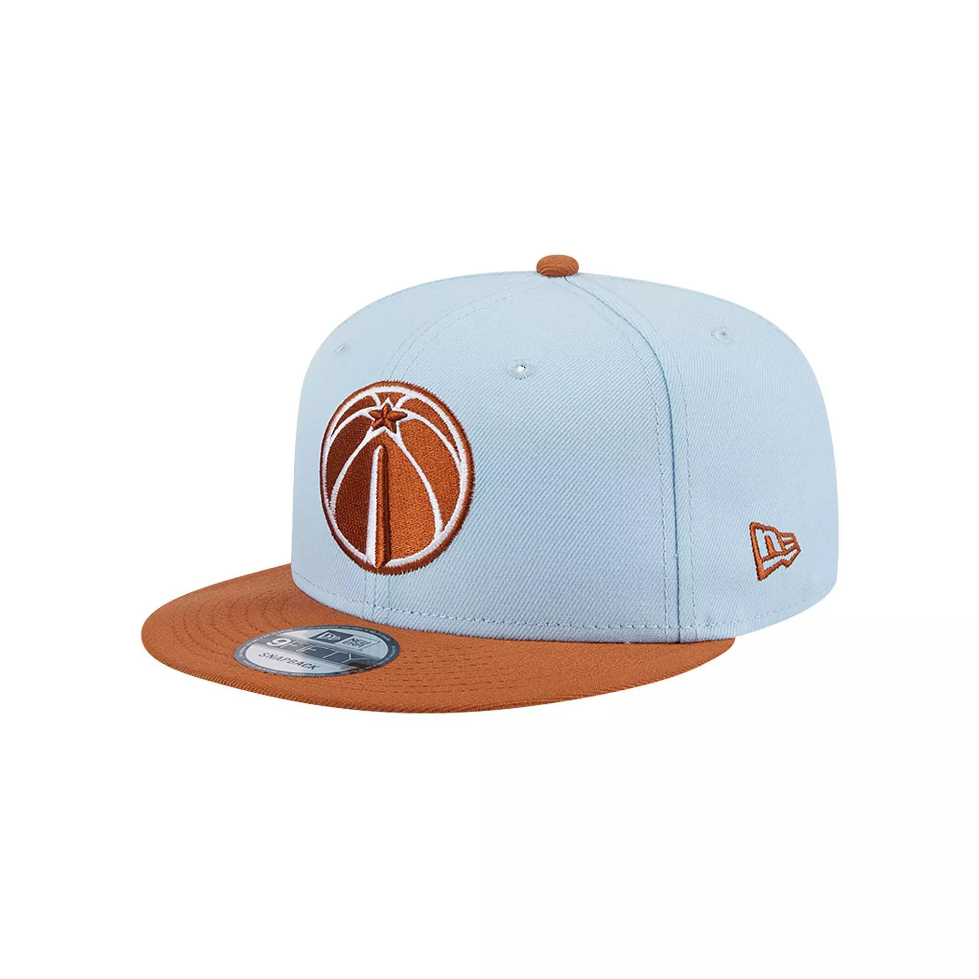 Men's New Era Light Blue/Brown Washington Wizards 2-Tone Color Pack 9FIFTY Snapback Hat, Wiz Light Product Image
