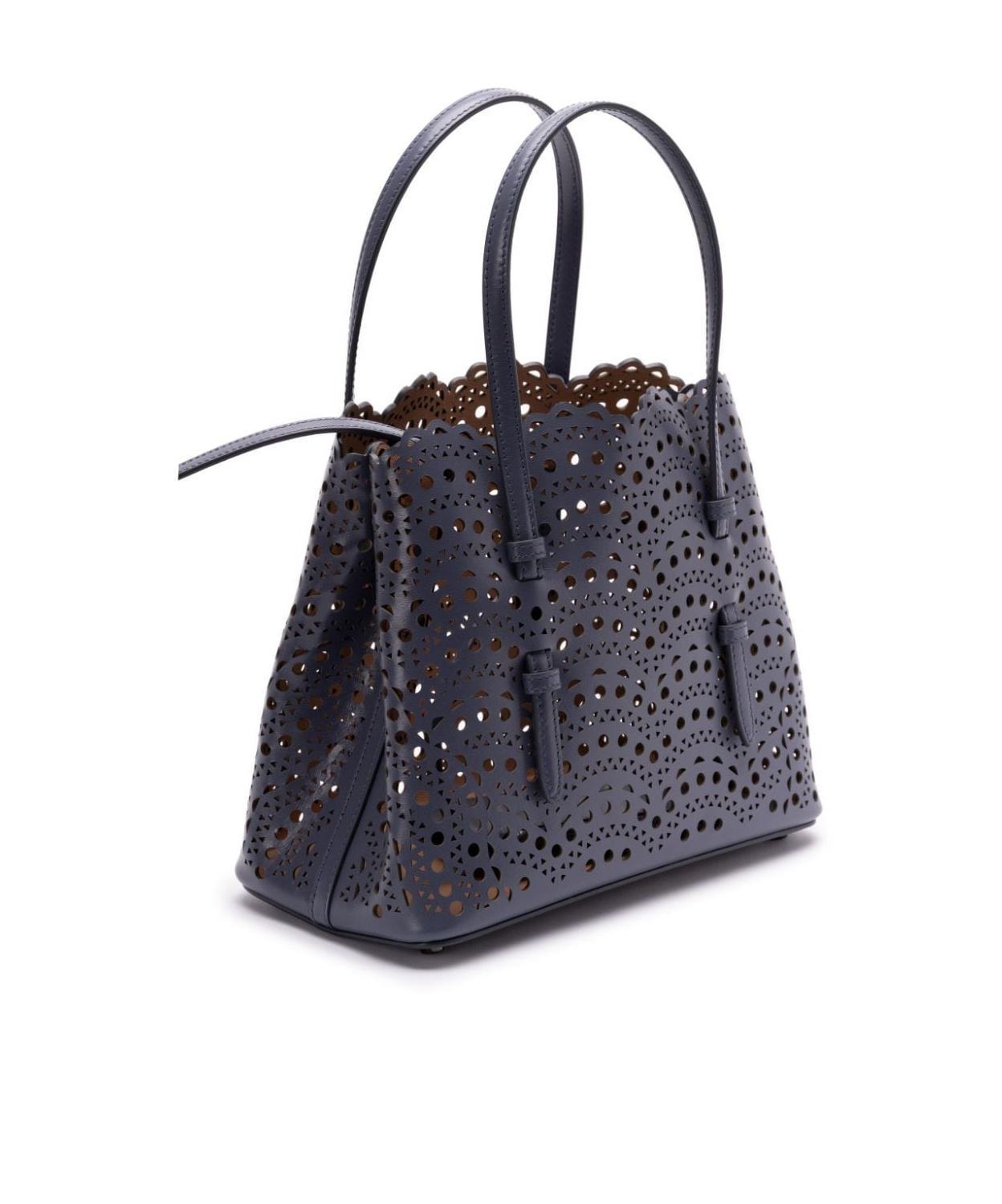 ALAÏA Alaia Mina 25 Small Leather Handbag In Black Product Image