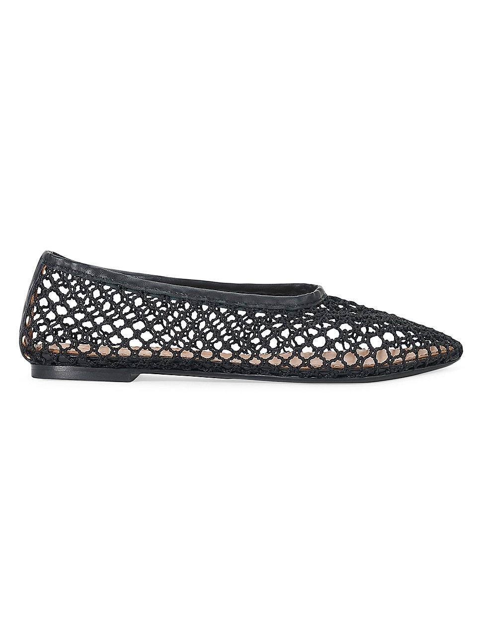 Womens Alba Crocheted Ballet Flats Product Image