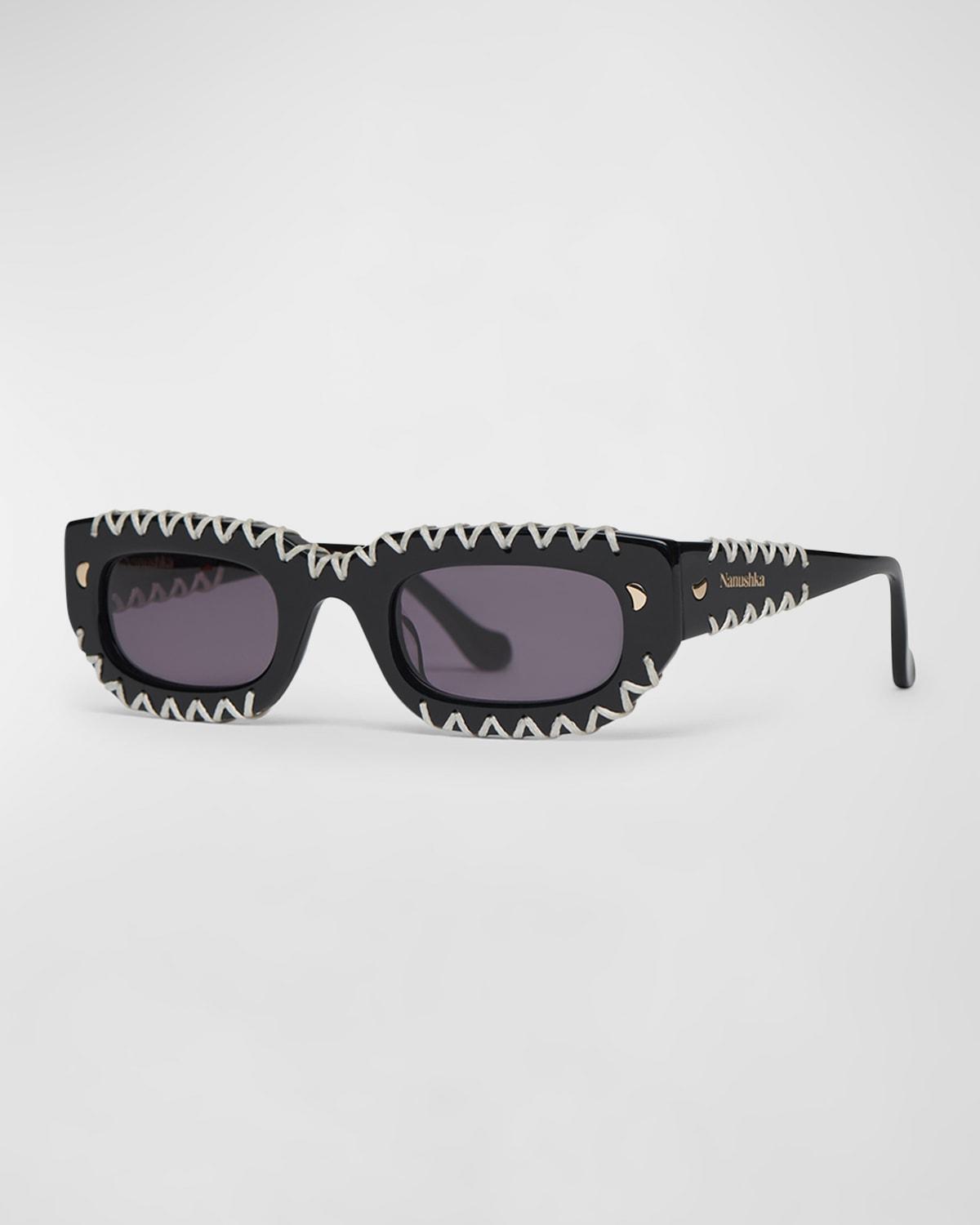 Kadee Crochet Acetate Rectangle Sunglasses Product Image