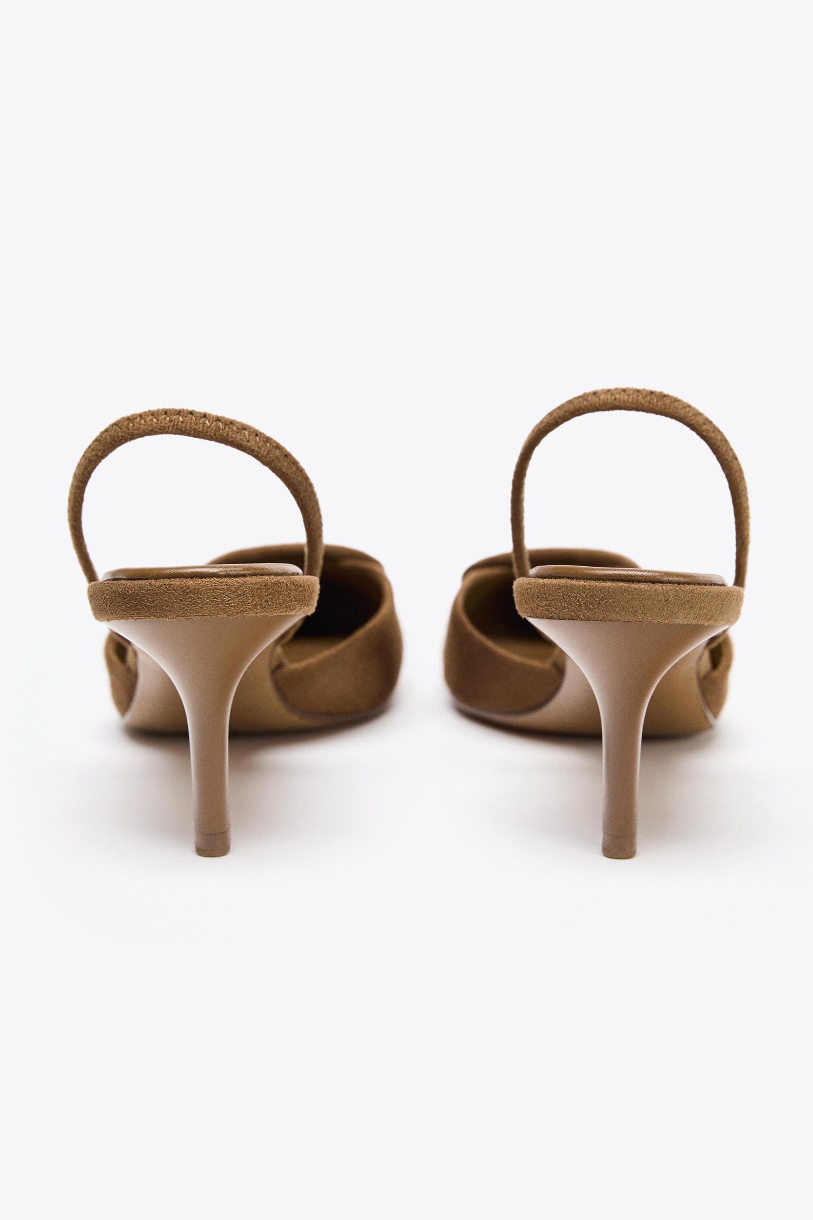 SLINGBACK APPLIQUÉ HEELS Product Image