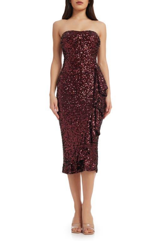 Womens Alexis Sequin Midi Dress Product Image