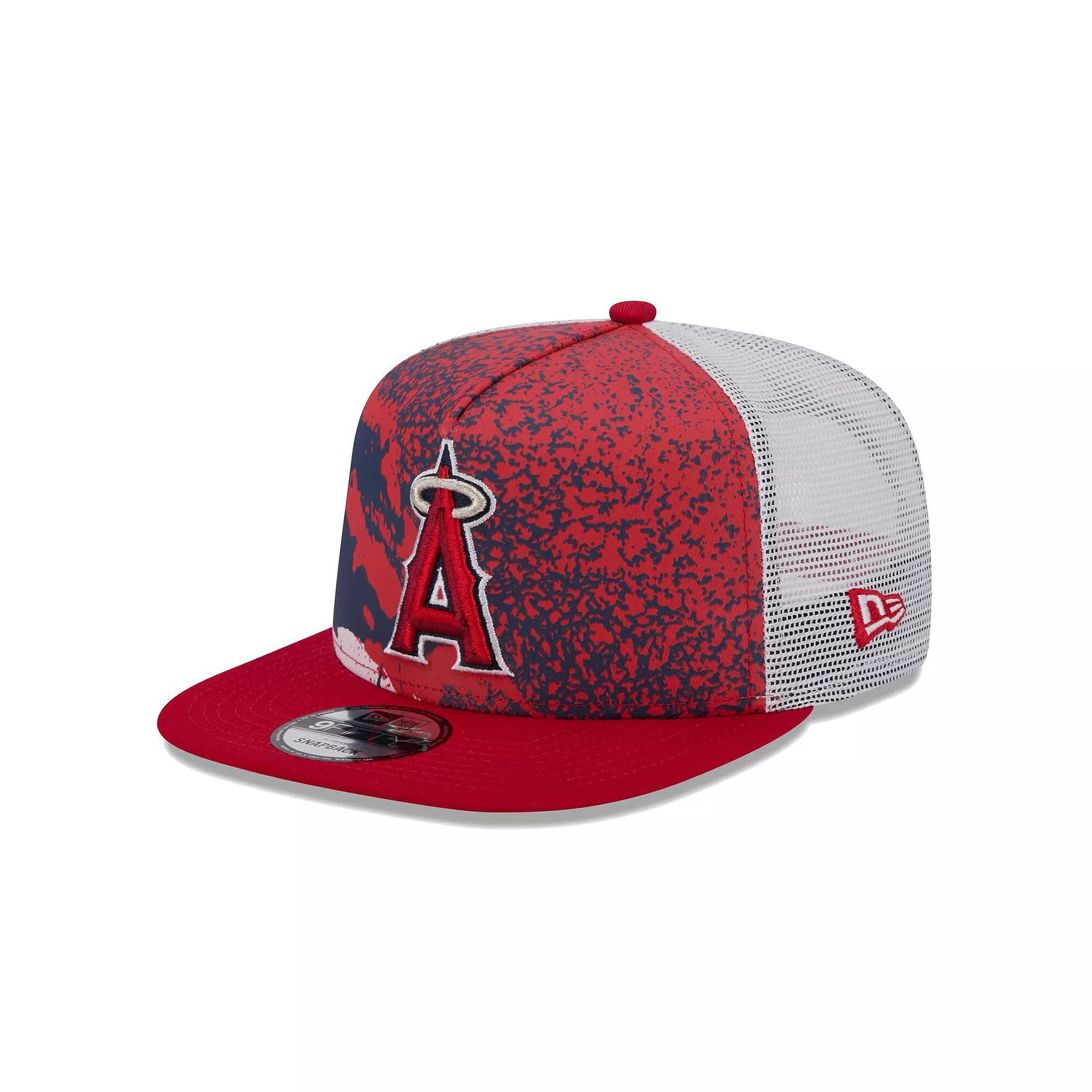 Mens New Era Los Angeles Angels Court Sport 9FIFTY Snapback Hat Product Image