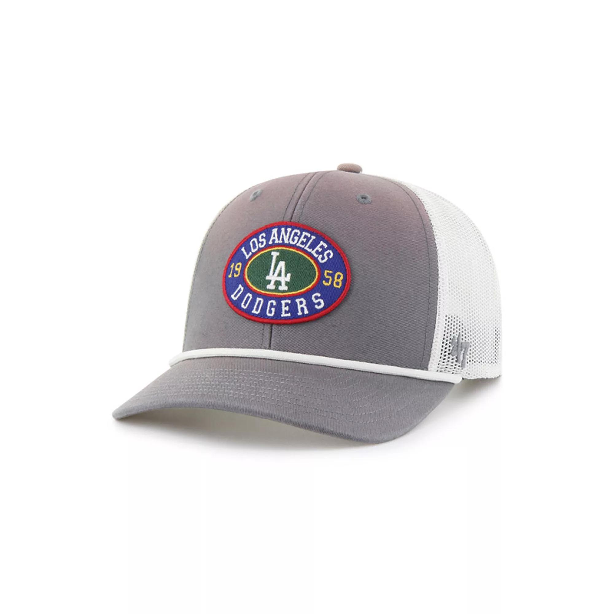 Men's '47 Gray/White San Diego Padres Tide Sweep Rope Trucker Adjustable Hat, Grey Product Image