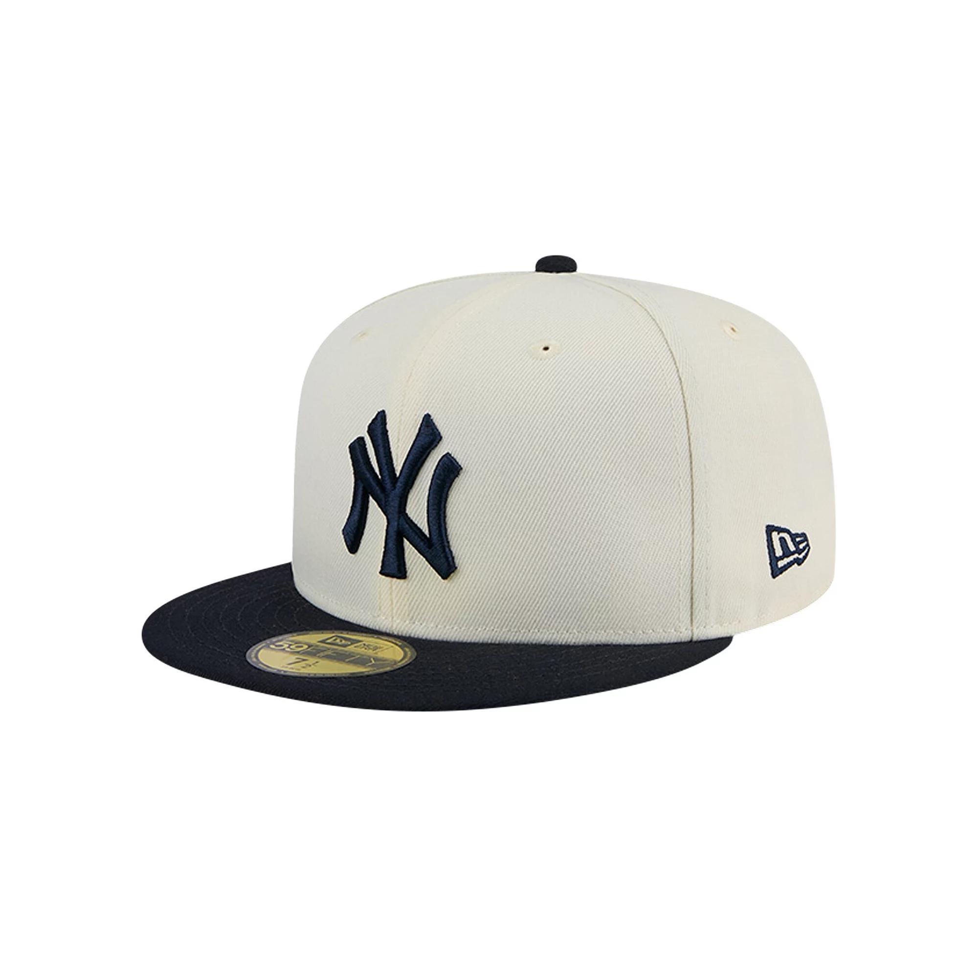 Men's New Era Cream Chicago Cubs Evergreen Chrome 59FIFTY Fitted Hat, Size: 8, Beige Product Image