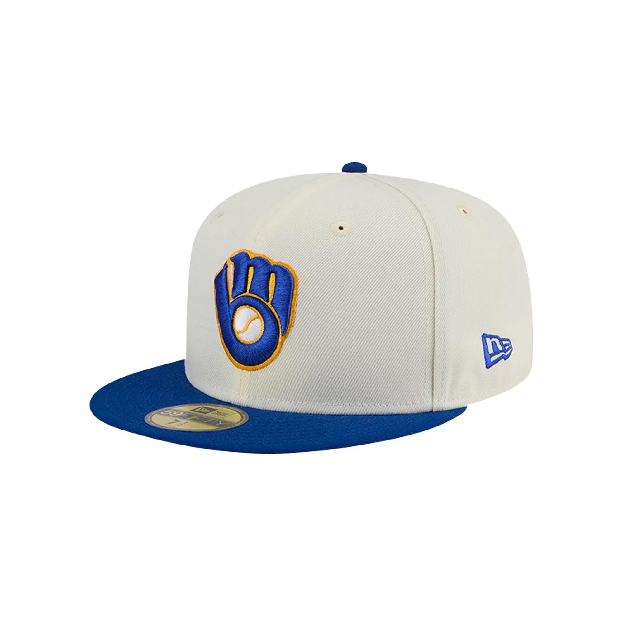 Men's New Era Cream Seattle Mariners Chrome 59FIFTY Fitted Hat, Size: 7 1/8, Beige Product Image
