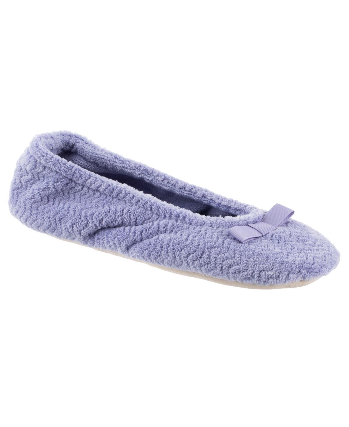 isotoner Chevron Women's Ballet Slippers, Size: Medium, Brown Product Image