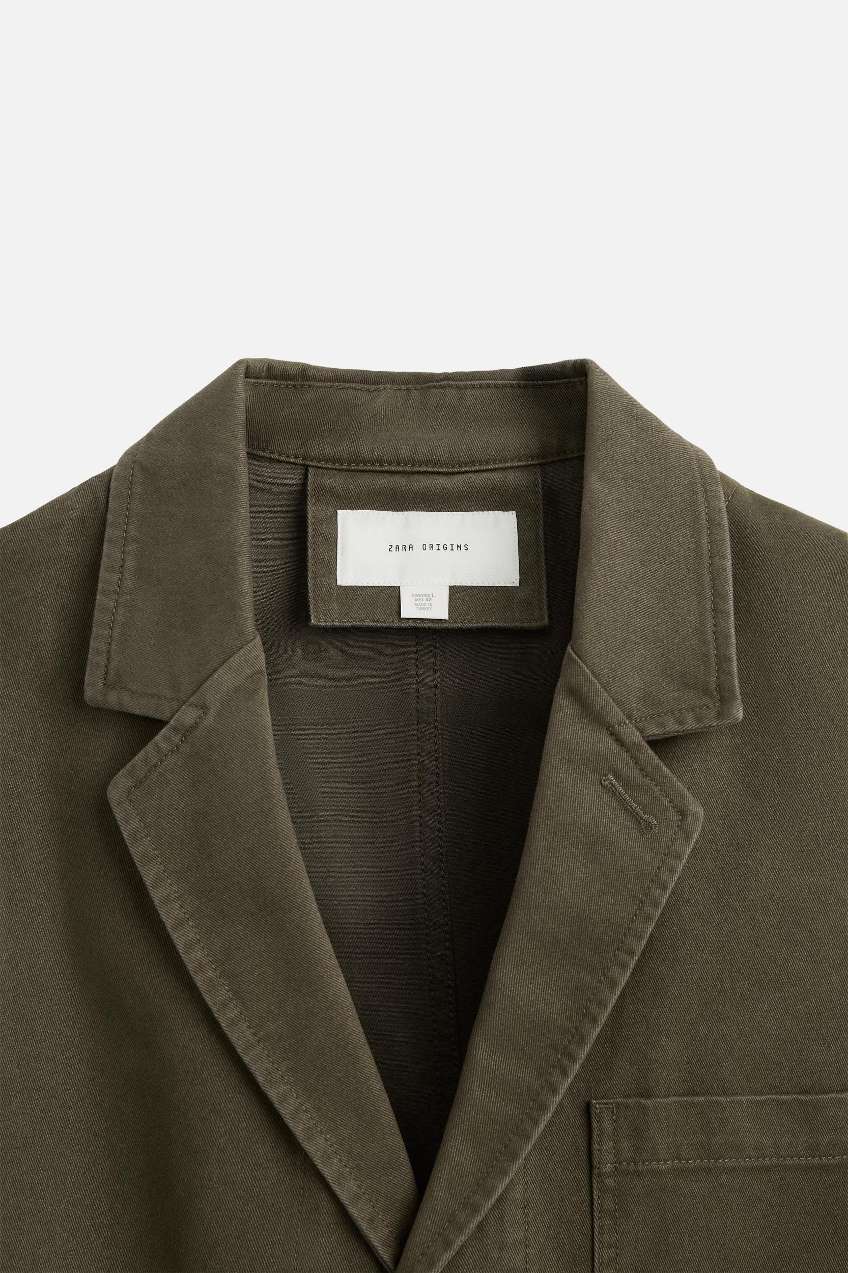 WASHED COTTON BLAZER Product Image