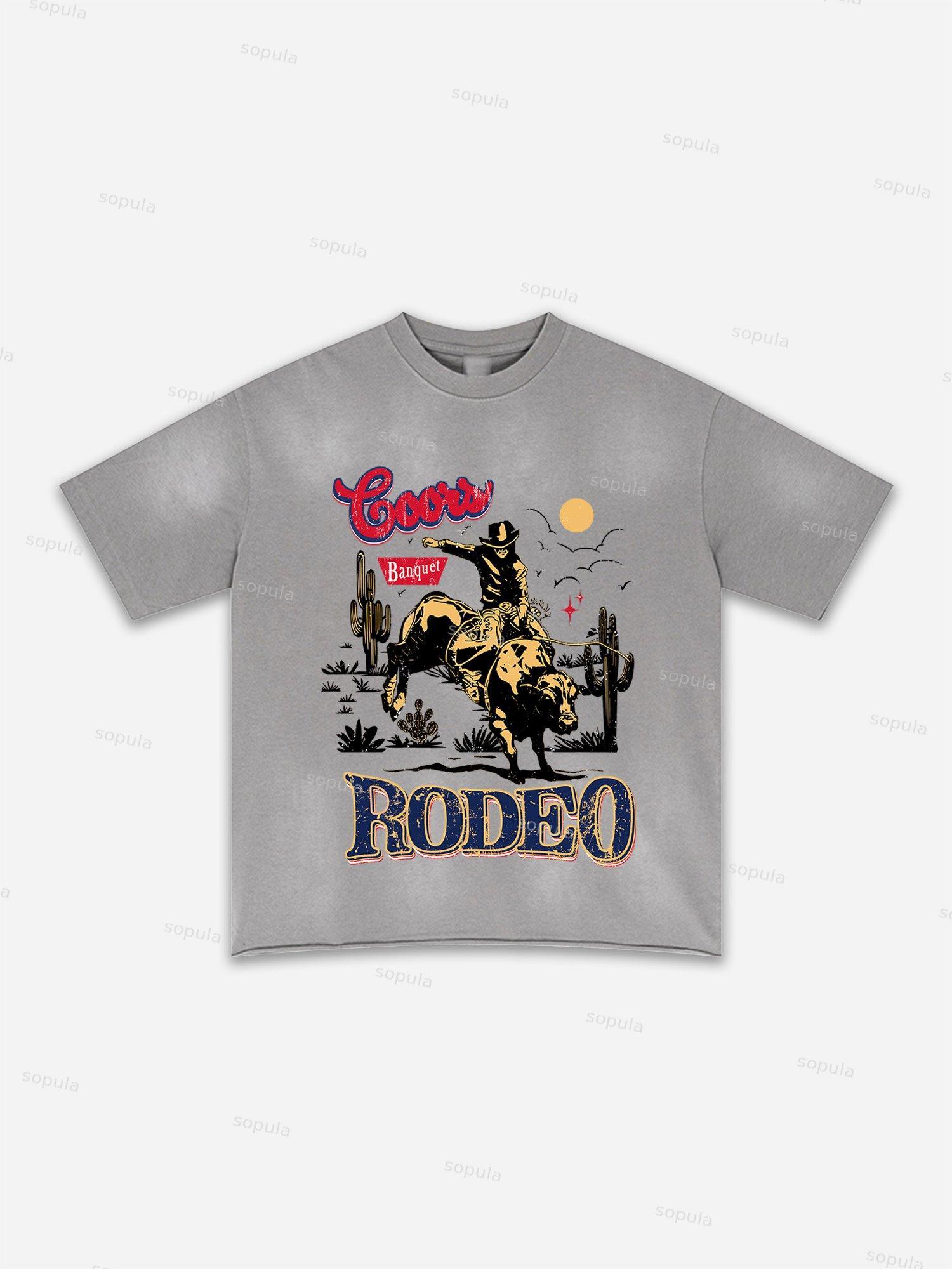 Lips Graphic Print Washed T-shirt Product Image