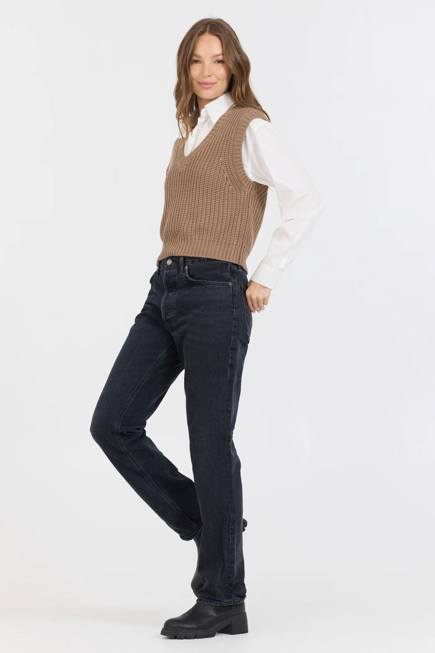 Two Fer Cropped Sweater Product Image