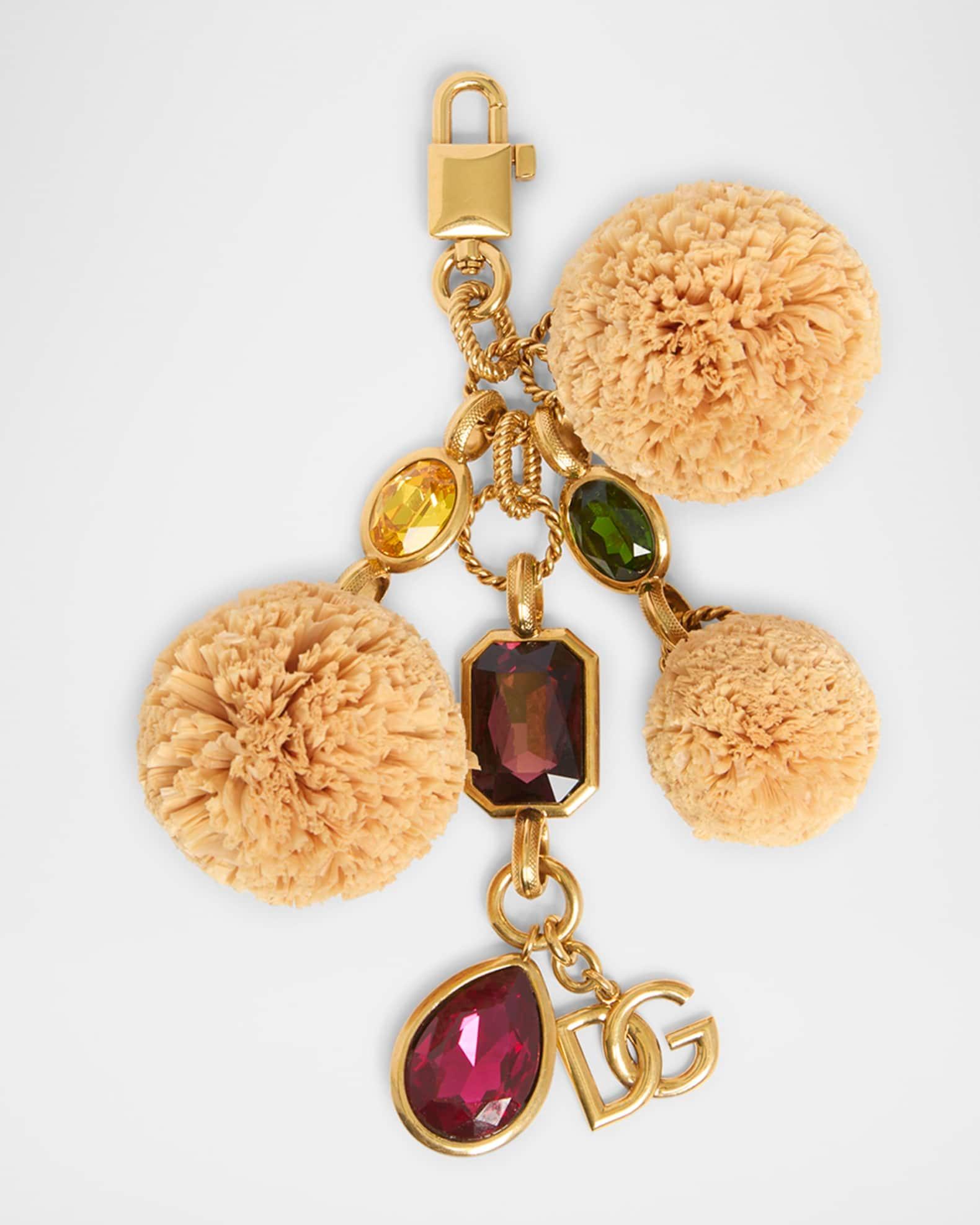 Pompom Multicolor Embellished Bag Charm  Product Image