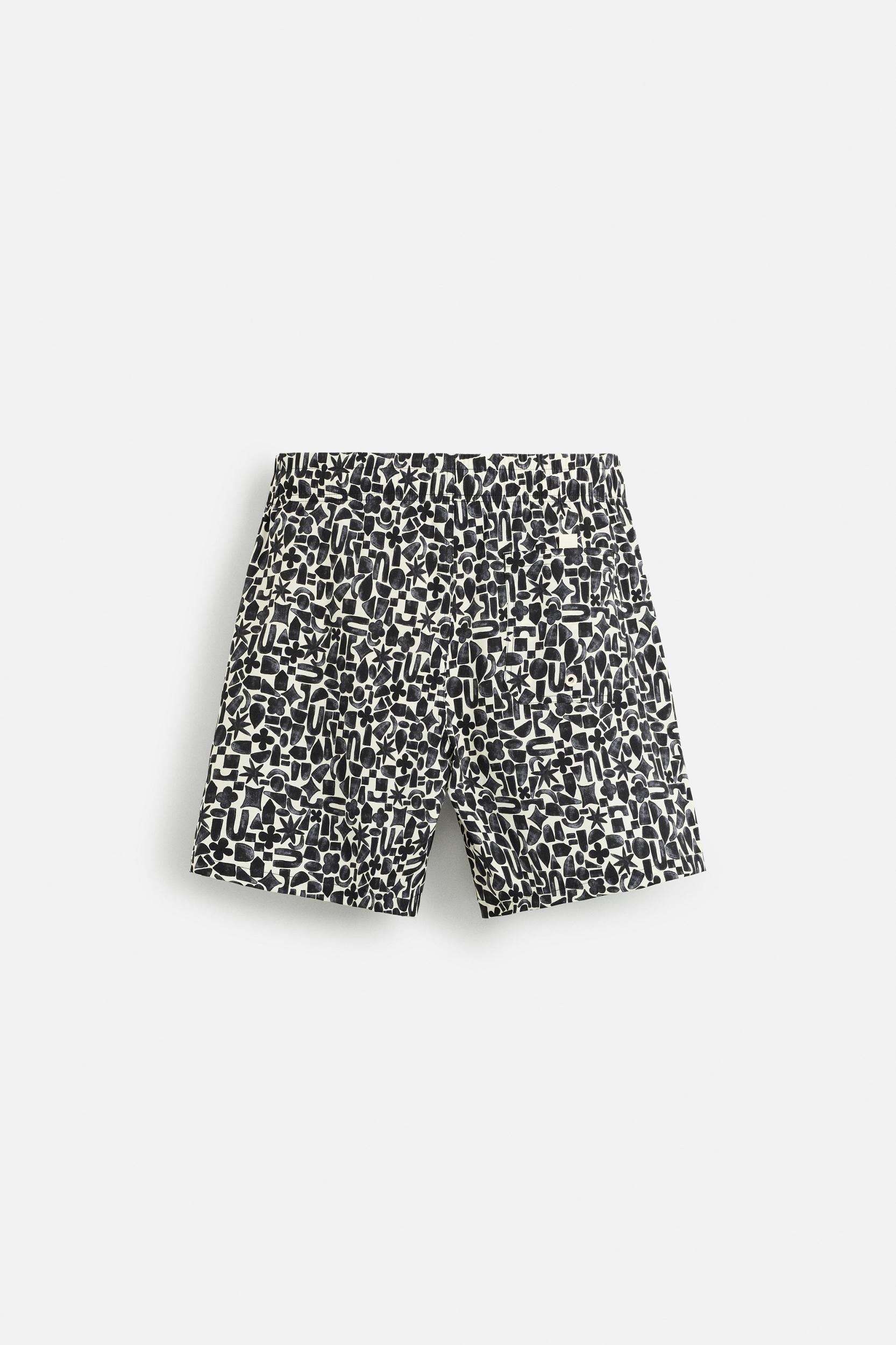 GEOMETRIC PRINT LONG SWIMSUIT Product Image