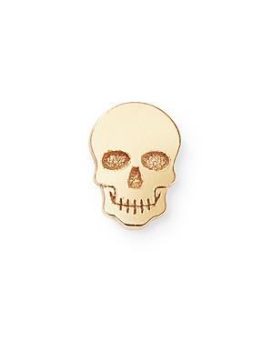 Zoe Chicco 14K Yellow Gold Single Itty Bitty Skull Stud Earring Product Image