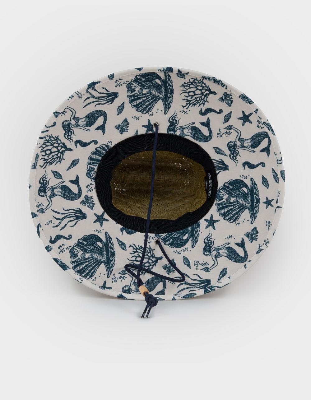 HEMLOCK HAT CO. Signature Straw Lifeguard Hat - BROWN COMBO Product Image