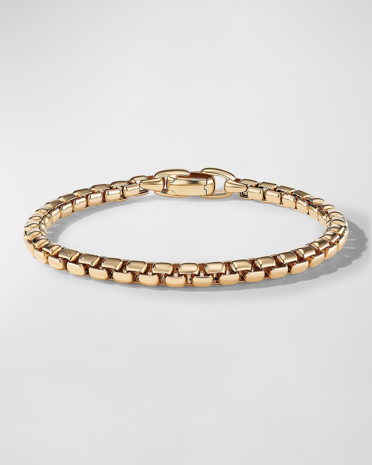 David Yurman Mens Box Chain Bracelet in 18K Gold Product Image