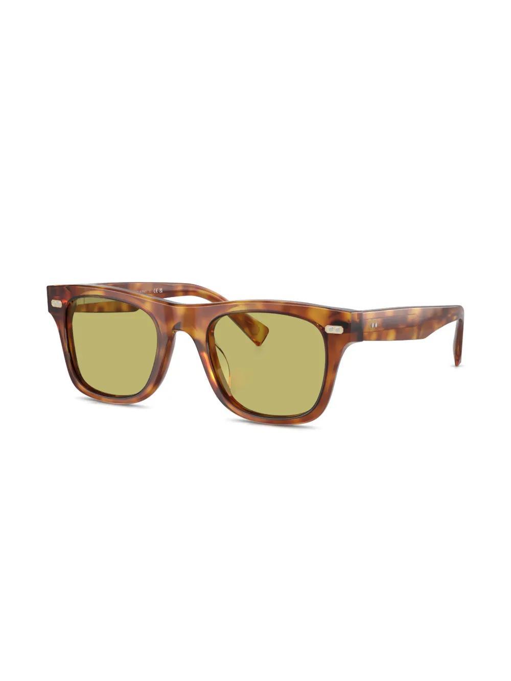 BRUNELLO CUCINELLI Bc4002s Mr.brunello Square-frame Sunglasses In Brown Product Image