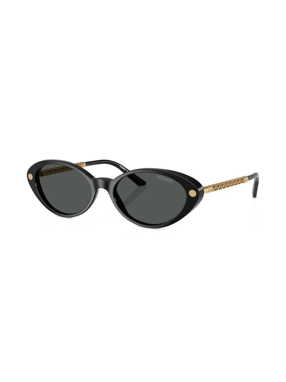 Greca-detail cat eye-frame sunglasses Product Image