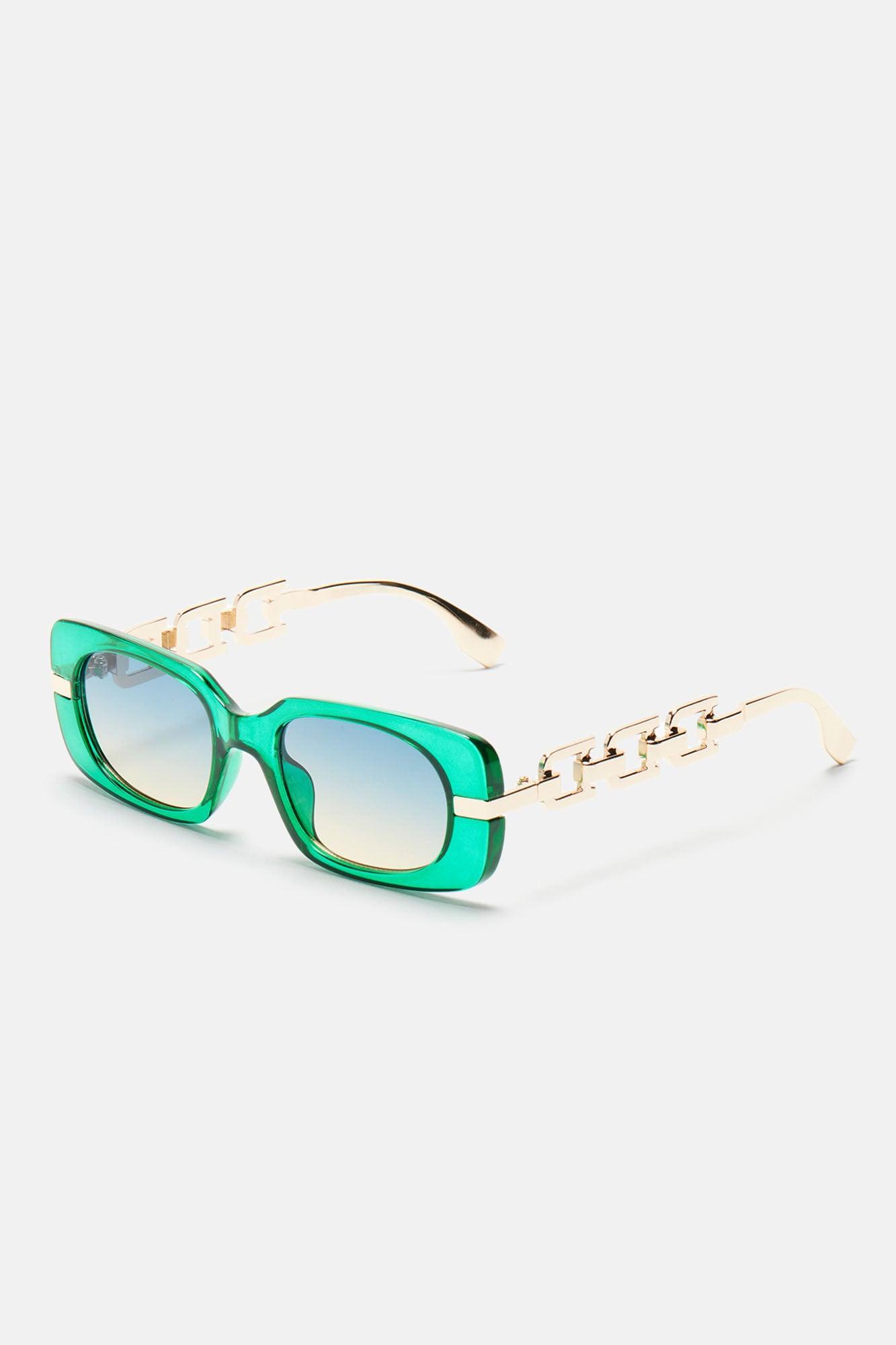 Look But Can't Touch Sunglasses - Green Product Image