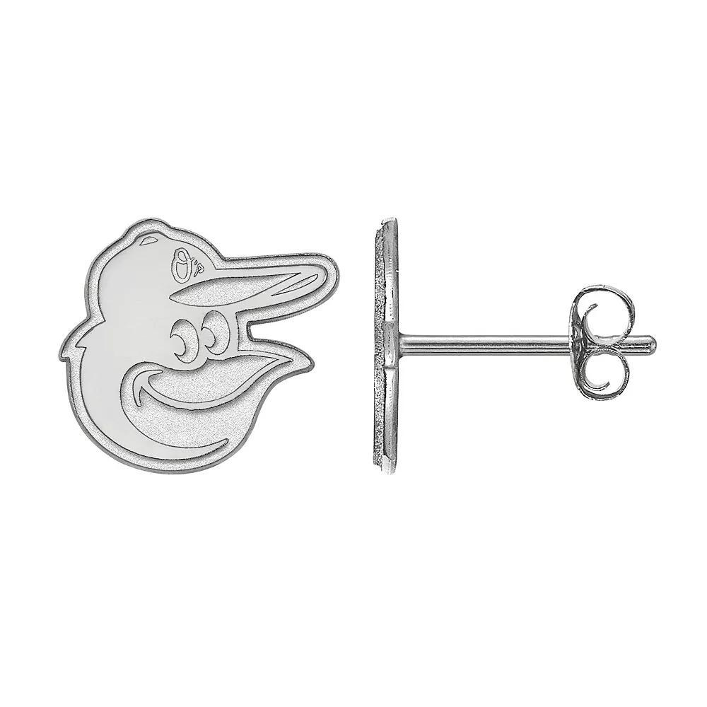 LogoArt Sterling Silver Baltimore Orioles Extra Small Stud Earrings, Women's, Size: 10MM Product Image