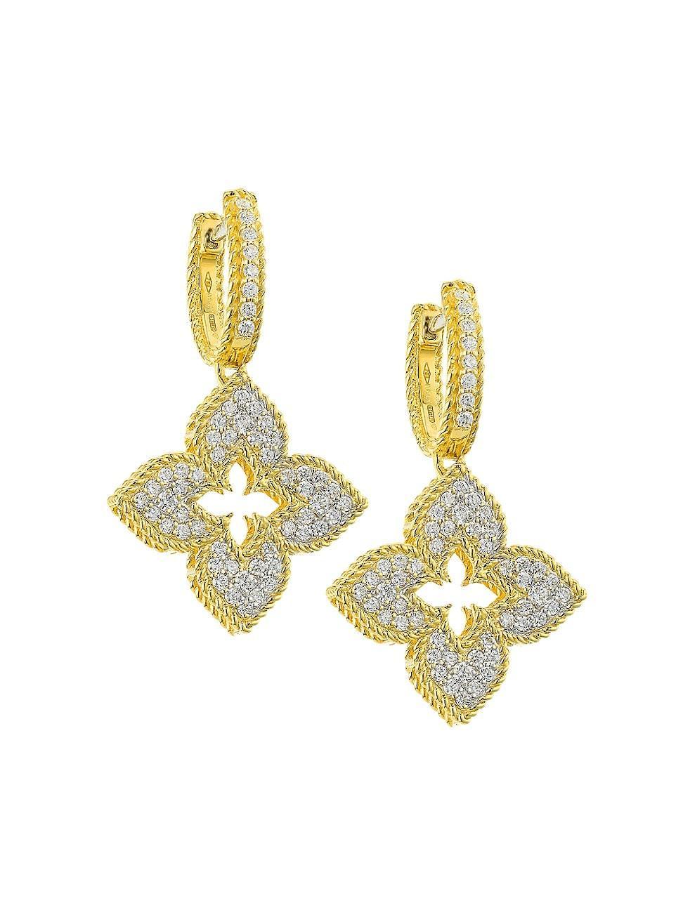 Roberto Coin 18K Yellow Gold Venetian Princess Diamond Drop Earrings, 0.77 ct. t. w. Product Image