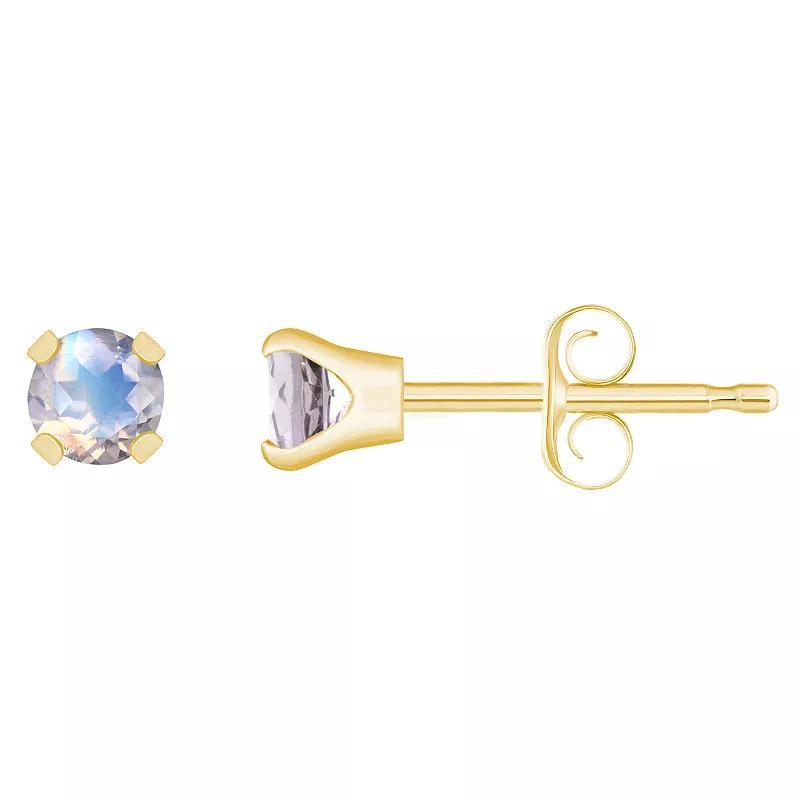 14k Gold Birthstone Stud Earrings, Womens, June Product Image