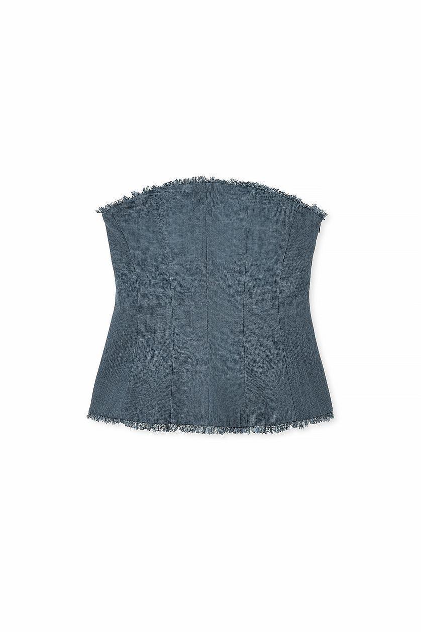 Linen Blend Bandeau Top Product Image