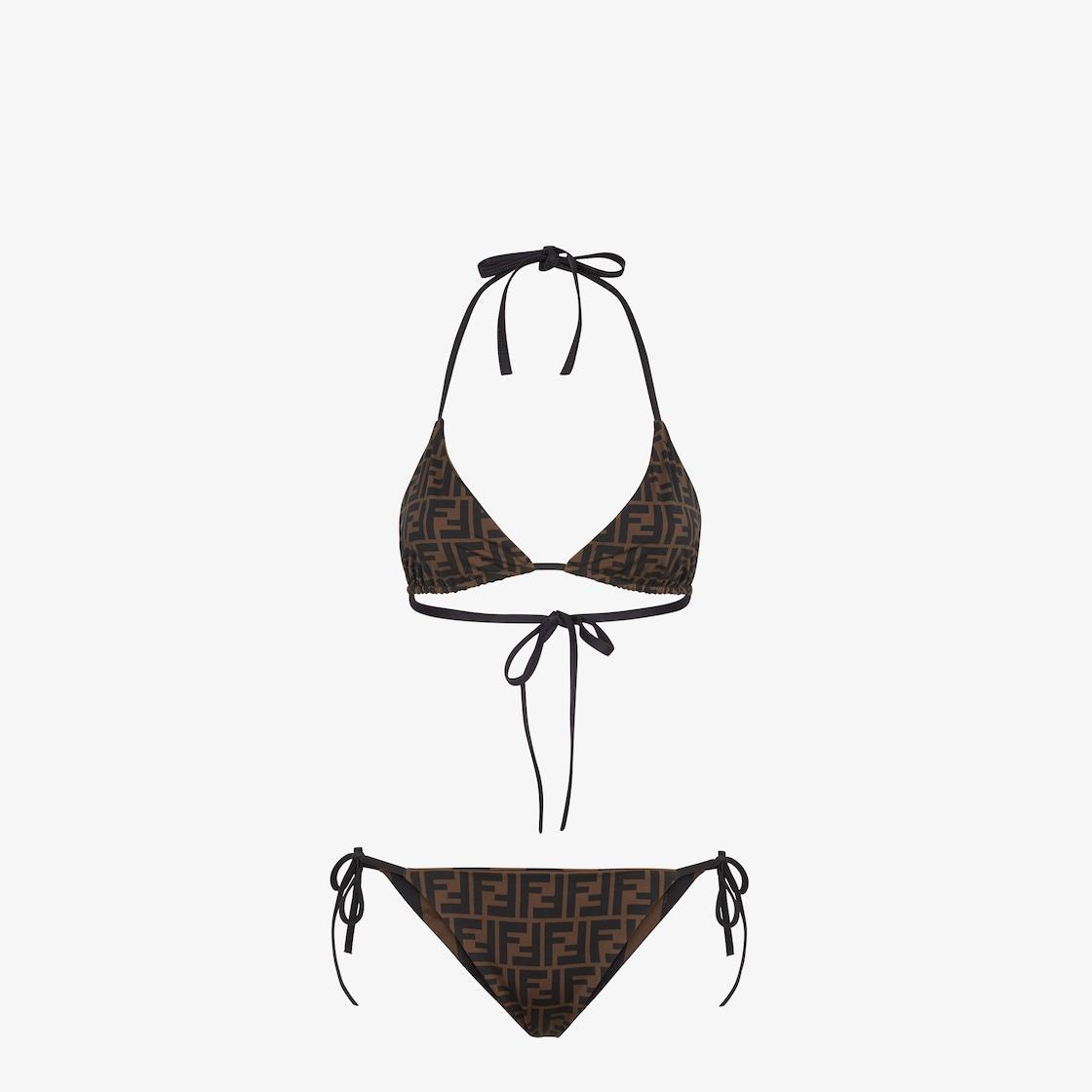 SwimsuitBrown Lycra® reversible bikini Product Image