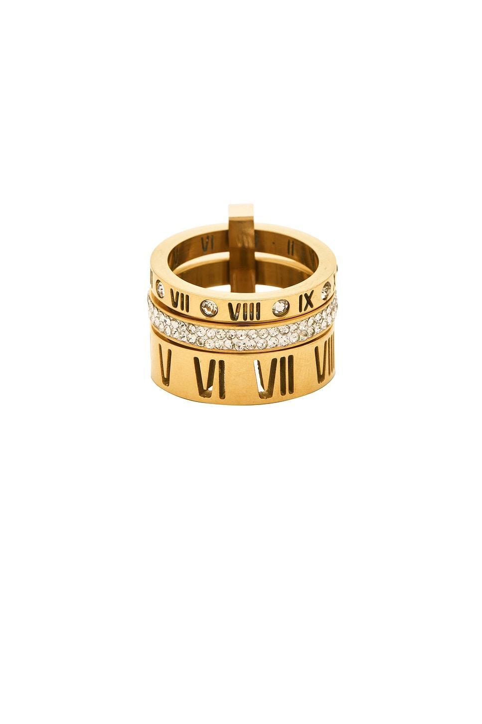Roman Numeral Ring Mazin Jewels Product Image
