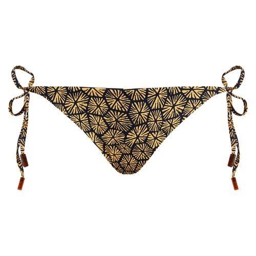 Vilebrequin Women's Carapaces Jersey Mini Brief Bikini Bottom in Bleu Marine at Nordstrom, Size Large Product Image