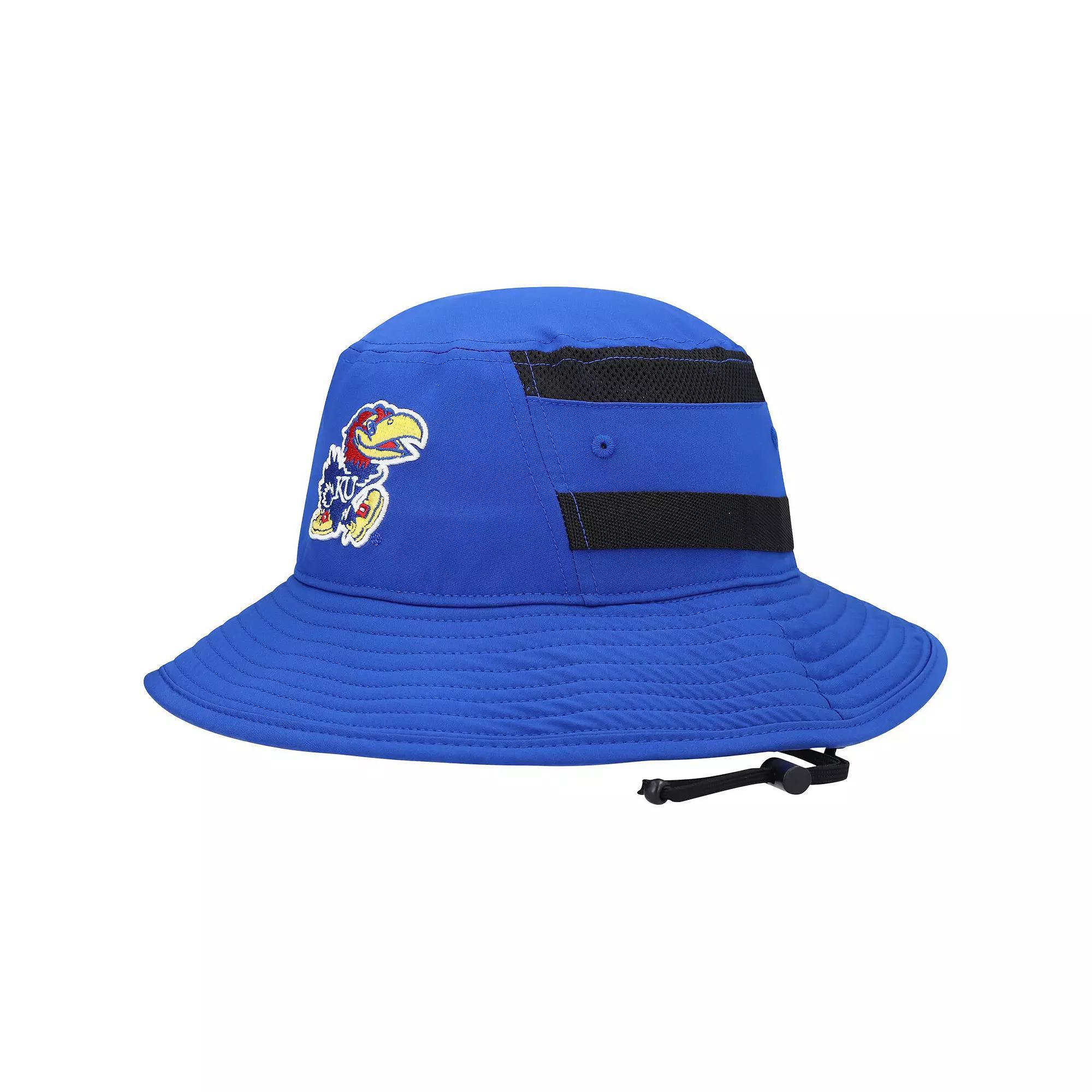 Mens adidas Royal Kansas Jayhawks 2021 Sideline AEROREADY Bucket Hat Product Image